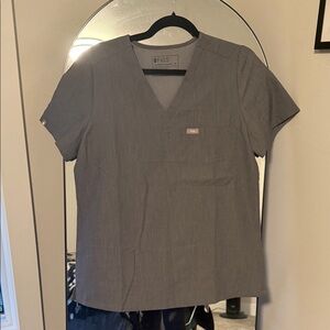 Figs Slate Gray Scrub Set — Like New